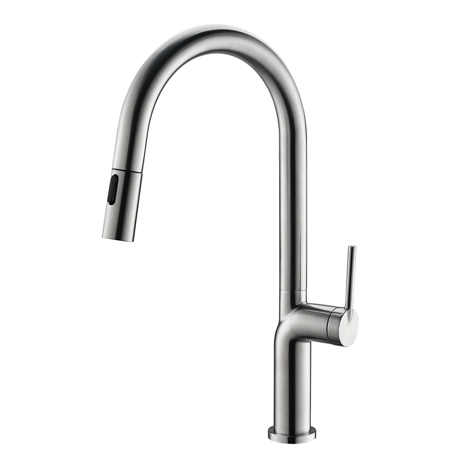 Delta Nicoli Kitchen Faucet With Pull-Down Sprayer - Brushed Nickel, MagnaTite Docking