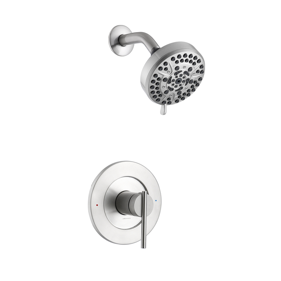 THUN Single Lever Brushed Nickel Shower Head and Handle Set for Wholesale