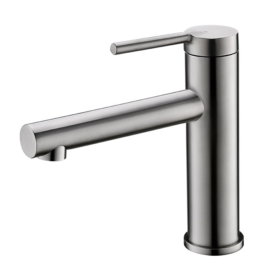 THUN commercial brushed nickel long neck bathroom faucet for Wholesale