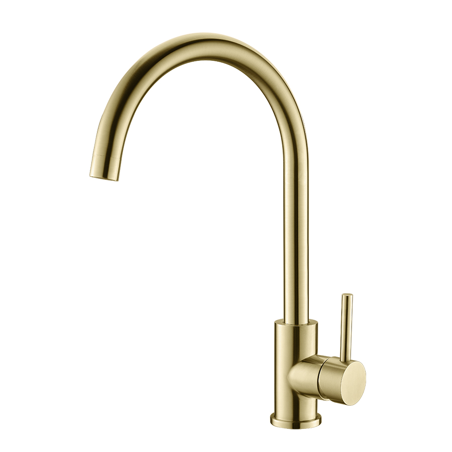 304 Stainless Steel Brush Nickel Gold Single Handle Bar Sink Faucet at Thun