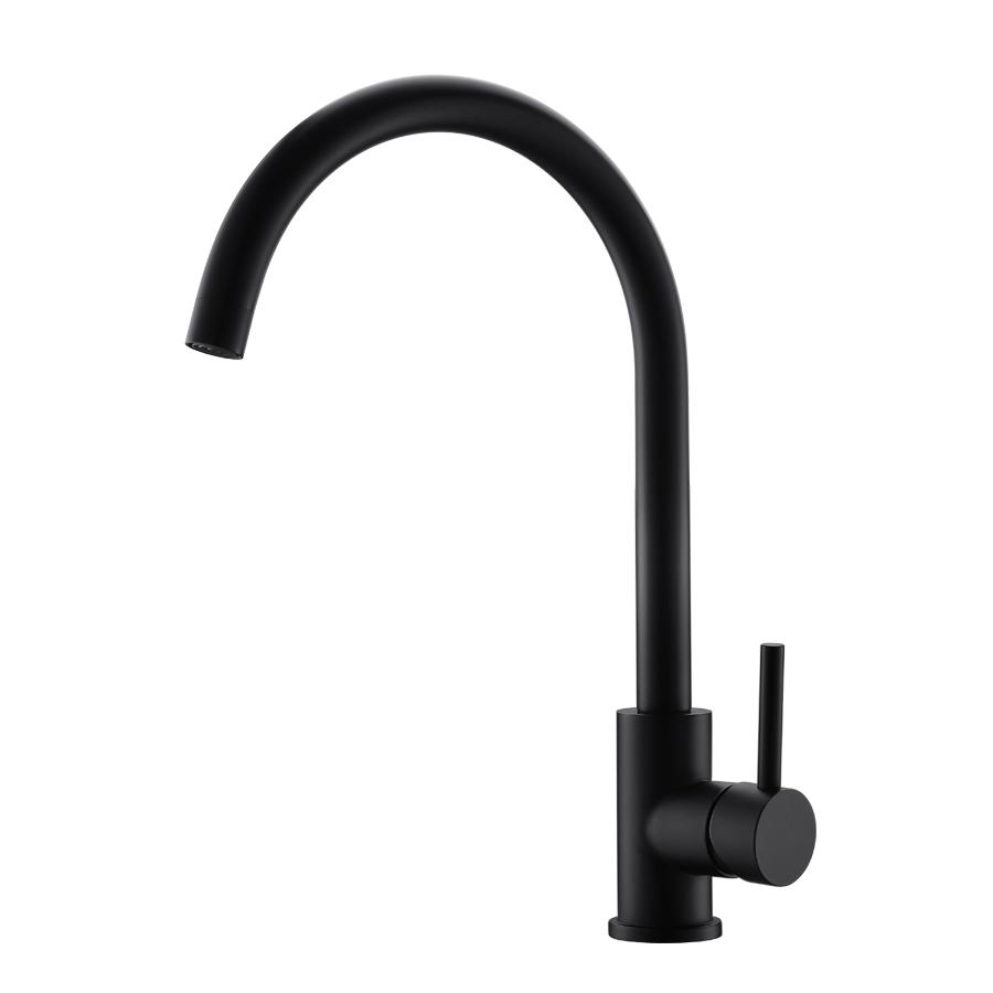 Best Matte Black 304 Stainless Steel Single Handle Kitchen Sink Faucet at Thun