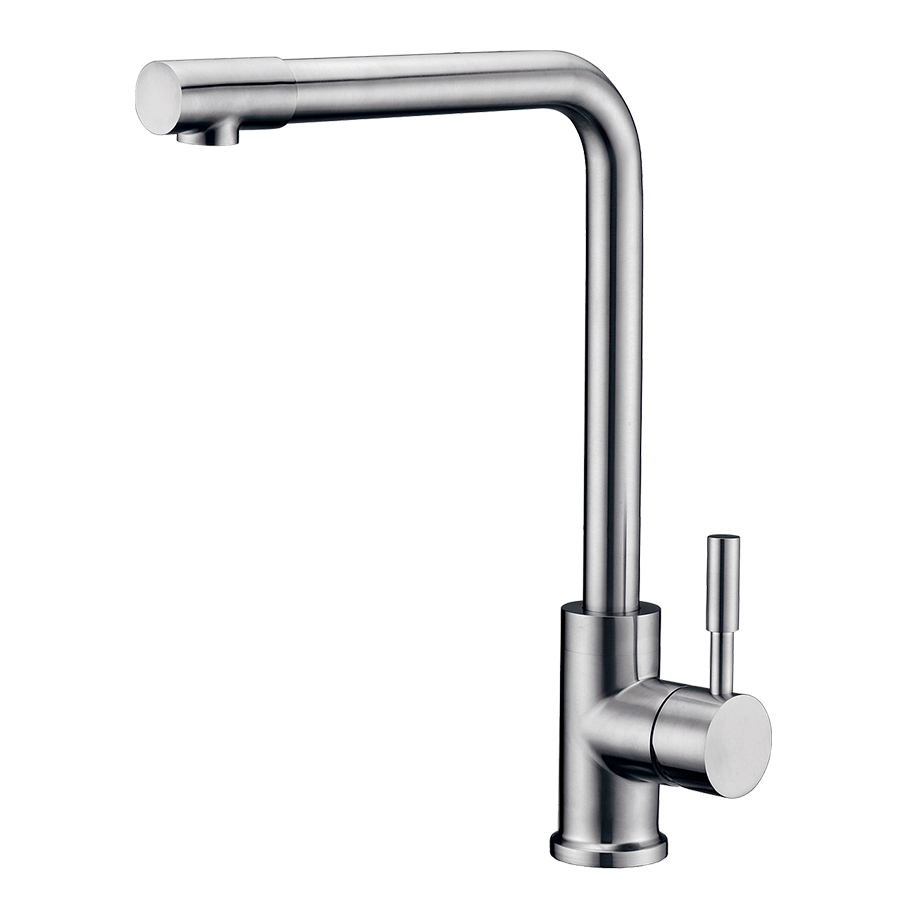 New Brush Nickel Single Hole Swivel Kitchen Faucets Price at THUN