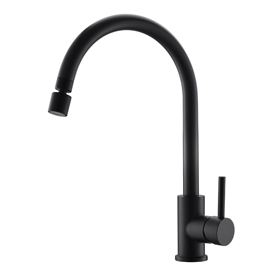 Thun Best High End Single Level Matte Black Swivel Spout Kitchen Faucets 2023