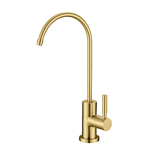 THUN brushed gold stainless steel Lead-Free Kitchen sink Water Filter Faucets