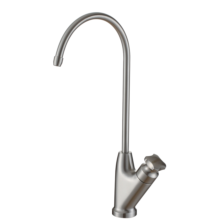 Thun High Arc Brushed Nickel Single Cross Handle Lead Free Water Filter Kitchen Faucets Discount