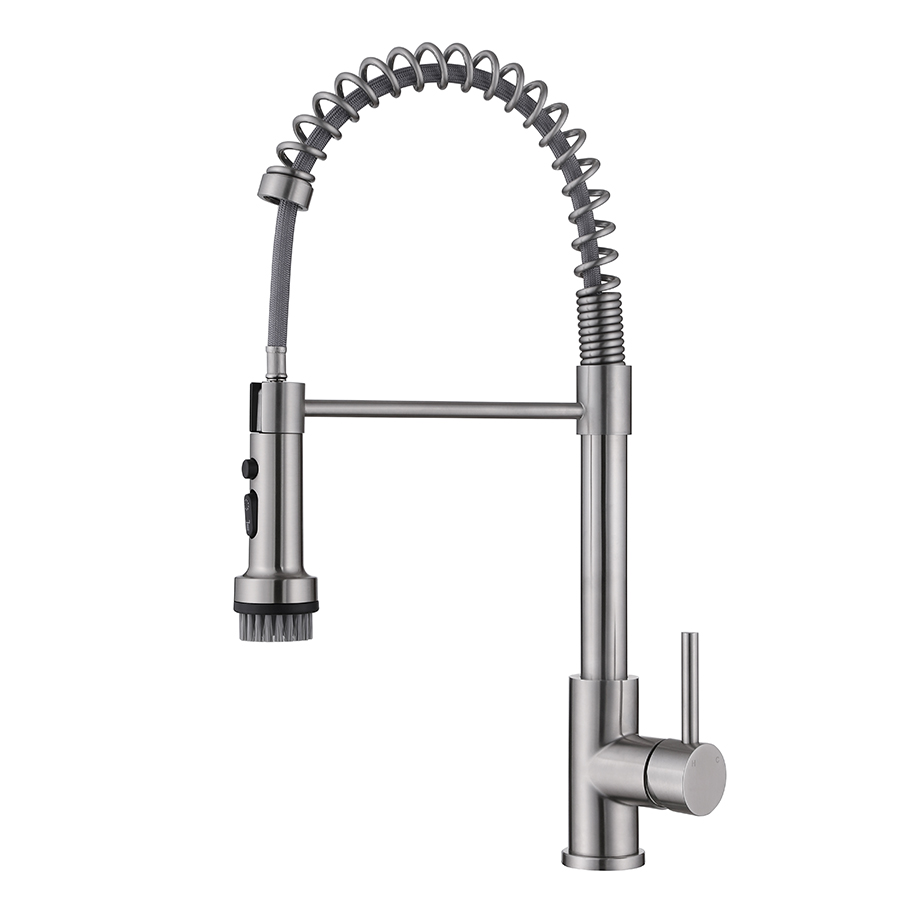Thun Spring Neck Pull down Kitchen Sink Faucet with Brush Sprayer Buy
