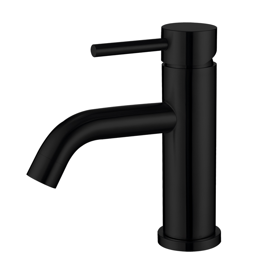 Commercial Matte Black Single Hole Bathroom Faucets for Thun Factory