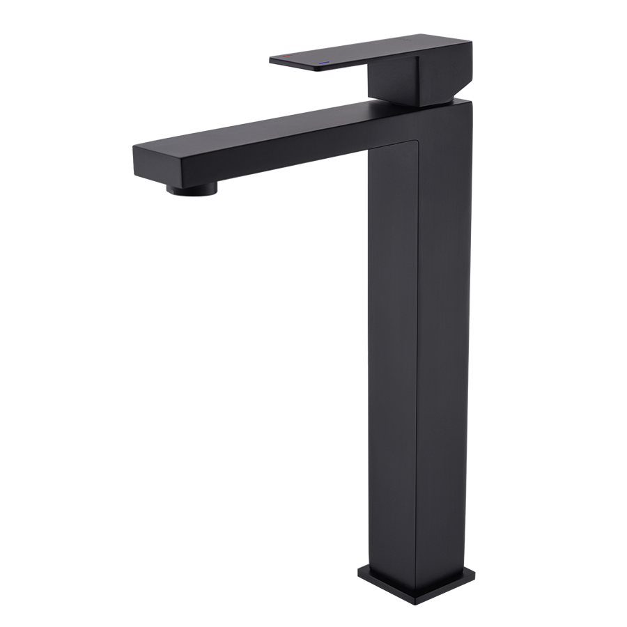 THUN Matte Black Single Handle Tall Bathroom Faucets