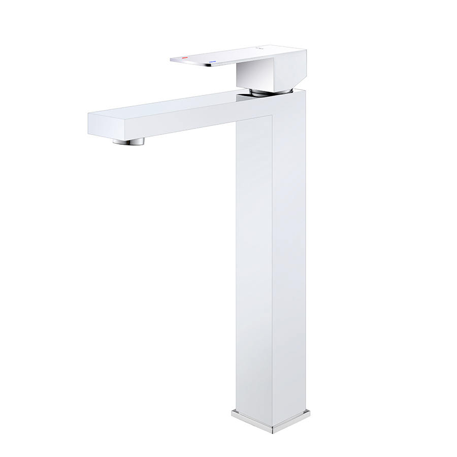 Thun Modern Square One Handle Chrome Tall Basin Faucets Discount