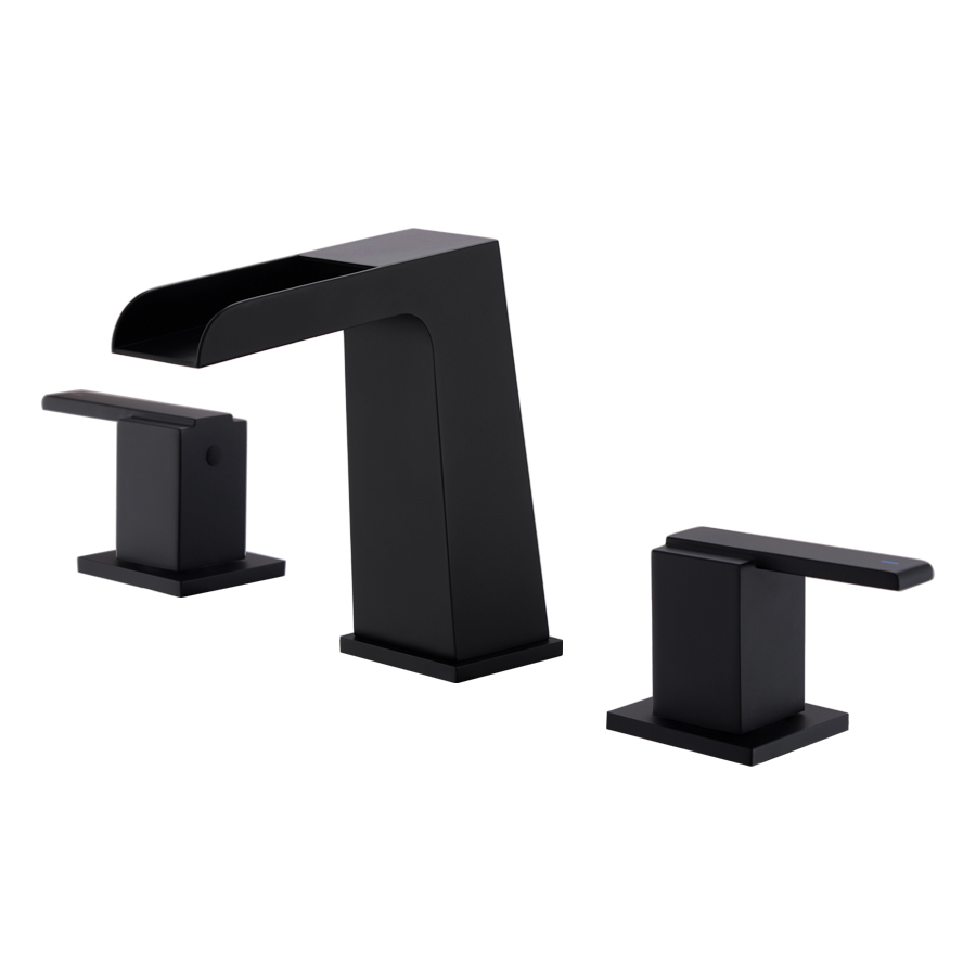 Best Matte Black 3 Hole Widespread Bathroom Faucets For THUN